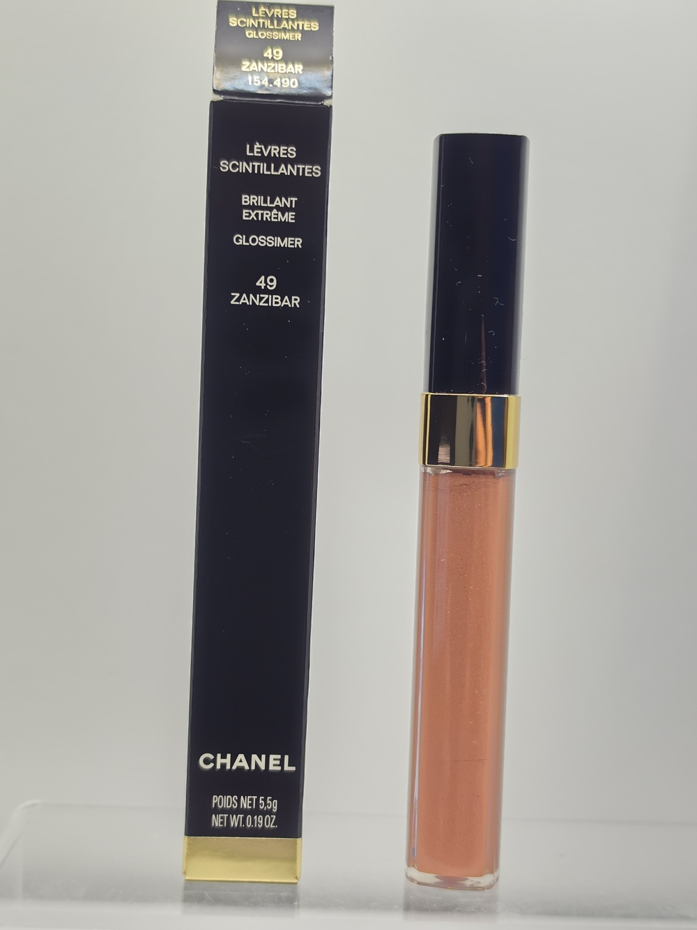 RARE CHANEL BRILLIANT EXTREME Glossimer Lip Gloss- 49- "Zanzibar"